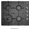 Midea - gas glass hobs mg60085tgb- - 60gl085