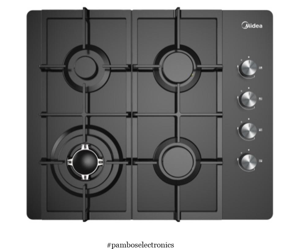 Midea - gas glass hobs mg60085tgb- - 60gl085