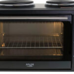 Adler ad-6020 electric oven 36lt with 2 burners