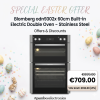 Blomberg odn9302x 60cm built in electric double oven - stainless steel | Offers & Discounts