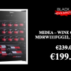 Midea - wine cooler - mdrw111fgg22 wine cooler  24 BOTTLES
