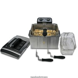 Sogo oil fryer with detachable tank 5lt silver ss798