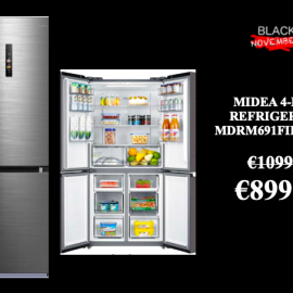 Midea 4-Door Refrigerator MDRM691FIE46 Inox