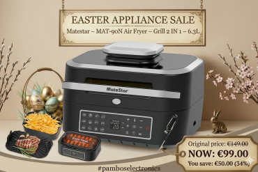 Matestar - mat-90n air fryer - grill 2 in 1 - 6.3l