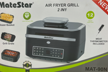 Matestar - mat-90n air fryer - grill 2 in 1 - 6.3l