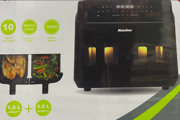 Matestar - 10 liter - dual basket air fryer - mat-5577d2