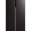 Midea - american style side-by-side fridge freezer - mdrs619fie28- jazz black