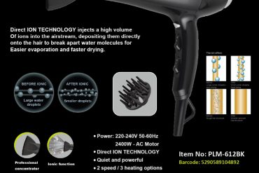 MATESTAR Platinum Profi Hair Dryer PLM-612BK