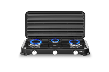 Sogo - 3-burner gas stove - ss-10237