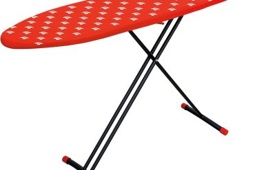 Di4 stiro facile ironing board, red and white