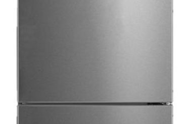 Midea- mdrb424fge020e with display - refrigerator with bottom freezer, inox