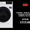 Toshiba - bl80a2cywk- washing machine ,1200rpm, 7kg slim