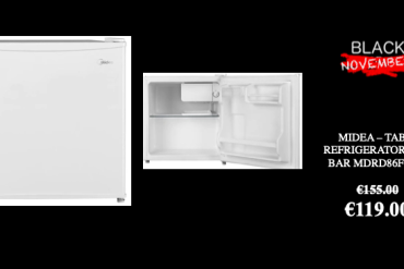 Midea - table refrigerator mini bar mdrd86fge01