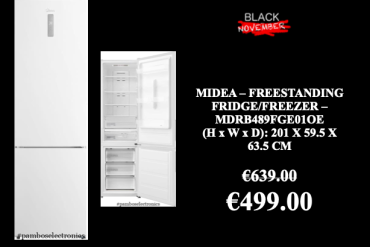 Midea - freestanding fridge/freezer - mdrb489fge01oe