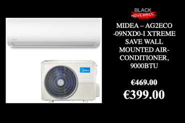 Midea - ag2eco -09nxd0-i xtreme save wall mounted air-conditioner, 9000btu