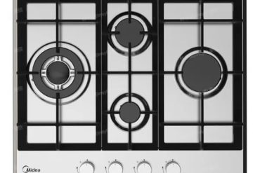 Midea MG60SM097AH1B-CY Gas Hob – Silver Kitchen Appliance