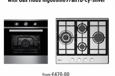 Midea Set -Built in Oven 65m90m1n 70l with Gas Hobs mg60sm097ah1b-cy-silver