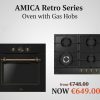 AMICA - RETRO SERIES - AMICA RETRO GAS HOB-PGA6101APCB WITH OVEN 1197.3EETRDQS 77LTR