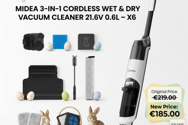 Midea 3 in 1 cordless wet & dry vacuum cleaner 21.6v 0.6l - x6