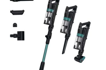 Hoover rechargeable stick & handheld vacuum cleaner plus hf1p10px 011 black/turq