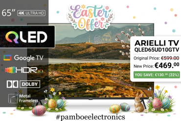 ARIELLI TV QLED65UD10GTV 65'' QLED 4K ULTRA HD SMART WIFI GOOGLE TV