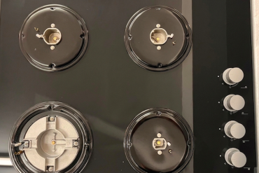 Rowa gas hobs black rw604-t-blk-gls 4 zones